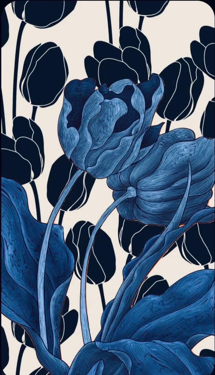 Blue flowers background